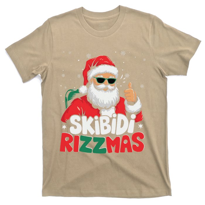 Skibid.I Rizzmas Christmas Santa Claus Merry Rizz Mas Sigmas T-Shirt