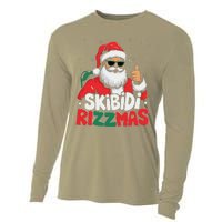 Skibid.I Rizzmas Christmas Santa Claus Merry Rizz Mas Sigmas Cooling Performance Long Sleeve Crew