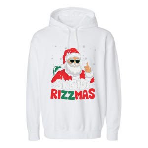 Skibid.I Rizzmas Christmas Santa Claus Merry Rizz Mas Sigmas Garment-Dyed Fleece Hoodie