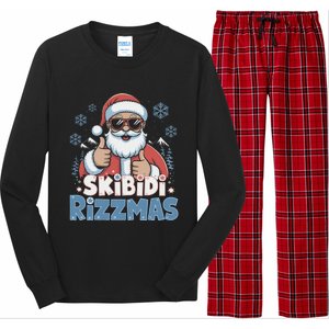 Skibid.I Rizzmas Christmas Santa Claus Merry Rizz Mas Sigmas Long Sleeve Pajama Set