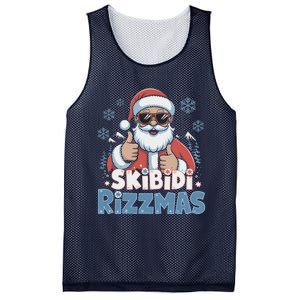 Skibid.I Rizzmas Christmas Santa Claus Merry Rizz Mas Sigmas Mesh Reversible Basketball Jersey Tank