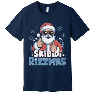 Skibid.I Rizzmas Christmas Santa Claus Merry Rizz Mas Sigmas Premium T-Shirt