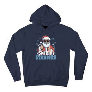 Skibid.I Rizzmas Christmas Santa Claus Merry Rizz Mas Sigmas Tall Hoodie