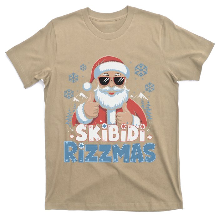 Skibid.I Rizzmas Christmas Santa Claus Merry Rizz Mas Sigmas T-Shirt