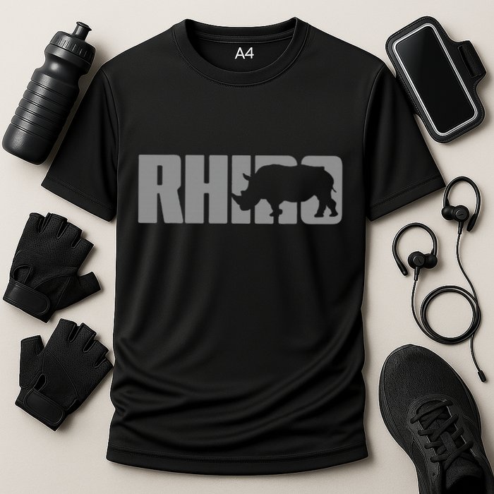 Save Rhino Clothing Rhino Rhinoceros Cooling Performance Crew T-Shirt