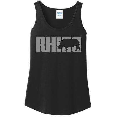 Save Rhino Clothing Rhino Rhinoceros Ladies Essential Tank