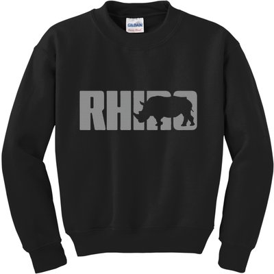 Save Rhino Clothing Rhino Rhinoceros Kids Sweatshirt