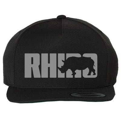Save Rhino Clothing Rhino Rhinoceros Wool Snapback Cap