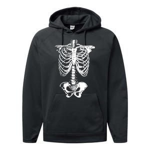 Skeleton Rib Cage Performance Fleece Hoodie