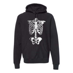 Skeleton Rib Cage Premium Hoodie