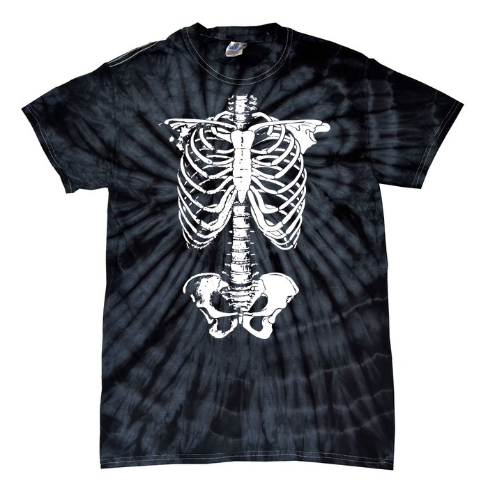 Skeleton Rib Cage Tie-Dye T-Shirt