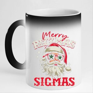 Skibid.I Rizzmas Christmas Rizz Santa Claus Charisma Cool 11oz Black Color Changing Mug