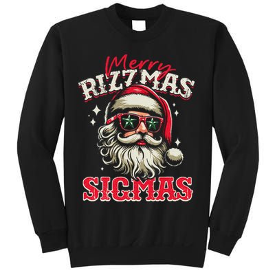 Skibid.I Rizzmas Christmas Rizz Santa Claus Charisma Cool Sweatshirt