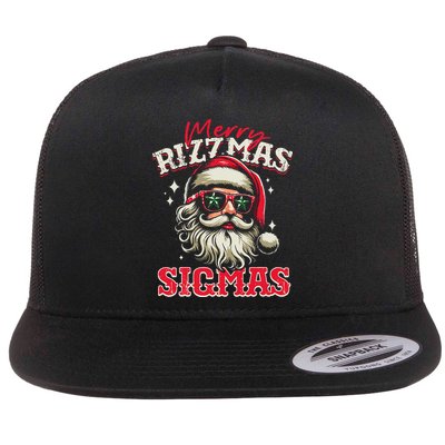 Skibid.I Rizzmas Christmas Rizz Santa Claus Charisma Cool Flatbill Hat