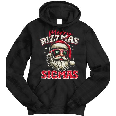 Skibid.I Rizzmas Christmas Rizz Santa Claus Charisma Cool Tie Dye Hoodie