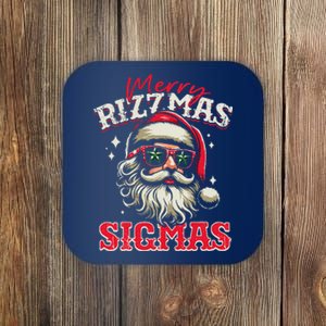 Skibid.I Rizzmas Christmas Rizz Santa Claus Charisma Cool Coaster