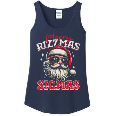 Skibid.I Rizzmas Christmas Rizz Santa Claus Charisma Cool Ladies Essential Tank