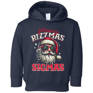 Skibid.I Rizzmas Christmas Rizz Santa Claus Charisma Cool Toddler Hoodie