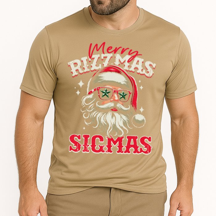 Skibid.I Rizzmas Christmas Rizz Santa Claus Charisma Cool Performance Shirt