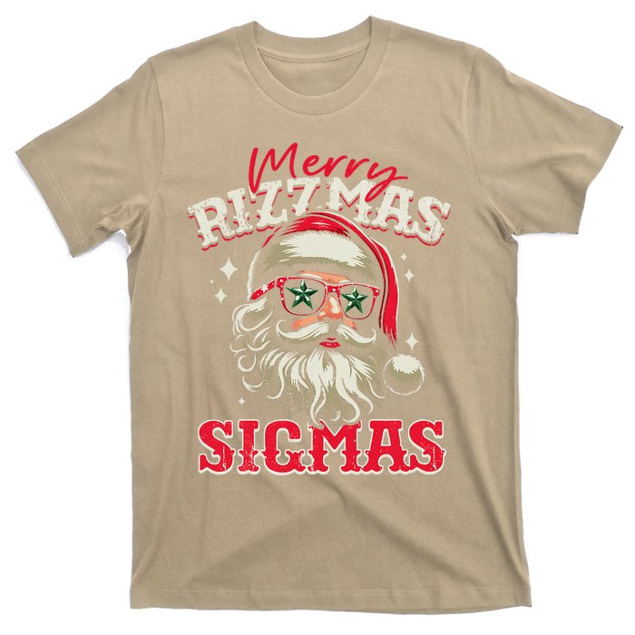 Skibid.I Rizzmas Christmas Rizz Santa Claus Charisma Cool T-Shirt