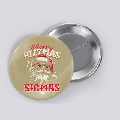 Skibid.I Rizzmas Christmas Rizz Santa Claus Charisma Cool Button