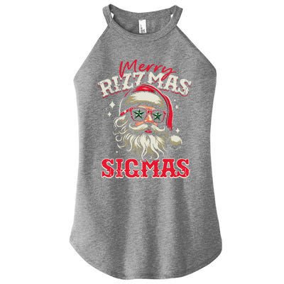 Skibid.I Rizzmas Christmas Rizz Santa Claus Charisma Cool Women's Perfect Tri Rocker Tank