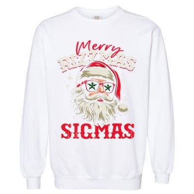 Skibid.I Rizzmas Christmas Rizz Santa Claus Charisma Cool Garment-Dyed Sweatshirt
