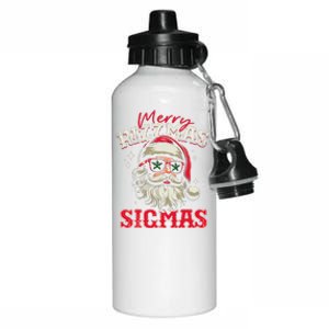 Skibid.I Rizzmas Christmas Rizz Santa Claus Charisma Cool Aluminum Water Bottle