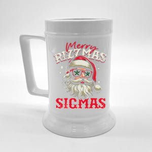 Skibid.I Rizzmas Christmas Rizz Santa Claus Charisma Cool Beer Stein