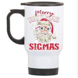 Skibid.I Rizzmas Christmas Rizz Santa Claus Charisma Cool Stainless Steel Travel Mug