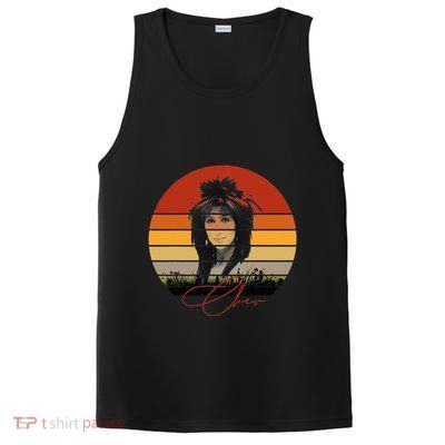 Solid Retro Color Sunset Vintage Chers Music PosiCharge Competitor Tank