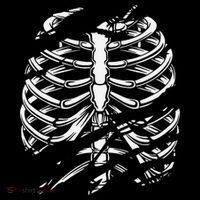Skeleton Rib Cage Halloween Costume Impact Tech Backpack