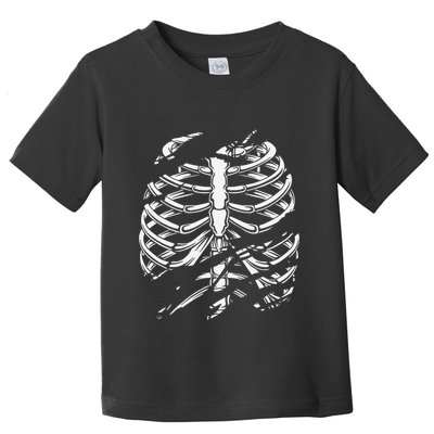 Skeleton Rib Cage Halloween Costume Toddler T-Shirt