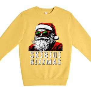 Skibid.I Rizzmas Christmas Santa Claus Merry Rizz Mas Sigmas Premium Crewneck Sweatshirt