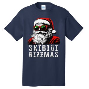 Skibid.I Rizzmas Christmas Santa Claus Merry Rizz Mas Sigmas Tall T-Shirt