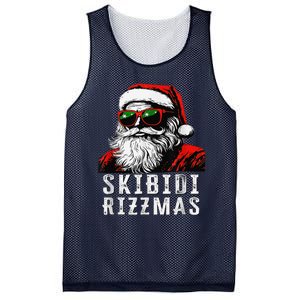 Skibid.I Rizzmas Christmas Santa Claus Merry Rizz Mas Sigmas Mesh Reversible Basketball Jersey Tank