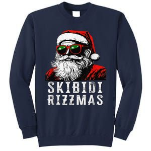 Skibid.I Rizzmas Christmas Santa Claus Merry Rizz Mas Sigmas Tall Sweatshirt