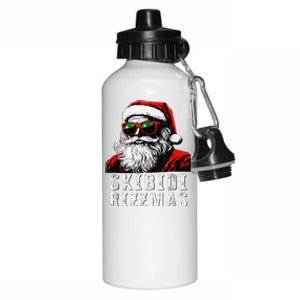 Skibid.I Rizzmas Christmas Santa Claus Merry Rizz Mas Sigmas Aluminum Water Bottle