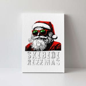 Skibid.I Rizzmas Christmas Santa Claus Merry Rizz Mas Sigmas Canvas