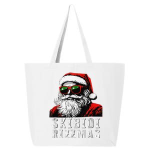 Skibid.I Rizzmas Christmas Santa Claus Merry Rizz Mas Sigmas 25L Jumbo Tote