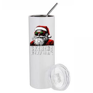 Skibid.I Rizzmas Christmas Santa Claus Merry Rizz Mas Sigmas Stainless Steel Tumbler