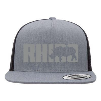 Save Rhino Clothing Rhino Rhinoceros Flat Bill Trucker Hat