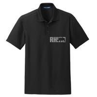 Save Rhino Clothing Rhino Rhinoceros Dry Zone Grid Polo