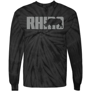 Save Rhino Clothing Rhino Rhinoceros Tie-Dye Long Sleeve Shirt