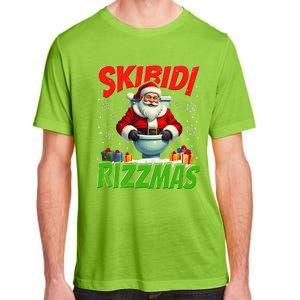 Skibid.I Rizzmas Christmas Rizz Santa Claus Charisma Cool Adult ChromaSoft Performance T-Shirt