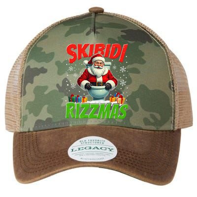 Skibid.I Rizzmas Christmas Rizz Santa Claus Charisma Cool Legacy Tie Dye Trucker Hat