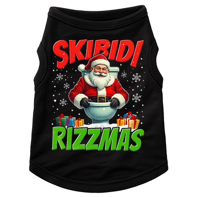 Skibid.I Rizzmas Christmas Rizz Santa Claus Charisma Cool Doggie Tank