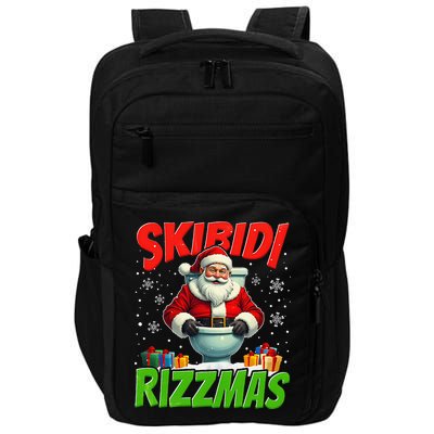 Skibid.I Rizzmas Christmas Rizz Santa Claus Charisma Cool Impact Tech Backpack