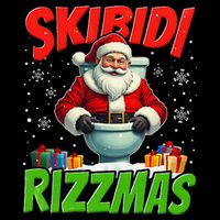Skibid.I Rizzmas Christmas Rizz Santa Claus Charisma Cool Sustainable Bucket Hat