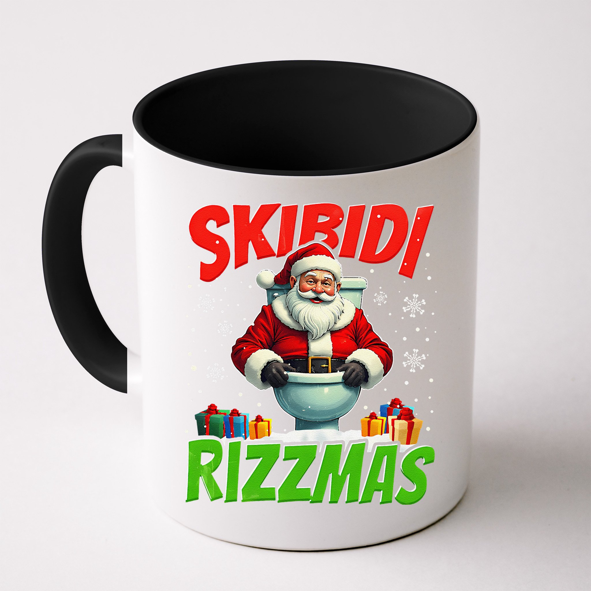 Skibid.I Rizzmas Christmas Rizz Santa Claus Charisma Cool Mug